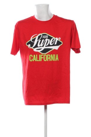 Ανδρικό t-shirt Glo Story, Μέγεθος XL, Χρώμα Κόκκινο, Τιμή 20,40 €, #137538627