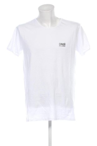 Męski T-shirt Cavalli Class, Rozmiar XL, Kolor Biały, Cena 260,81 zł, #137553061