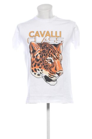 Męski T-shirt Cavalli Class, Rozmiar M, Kolor Biały, Cena 223,74 zł, #137553352