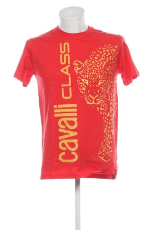 Męski T-shirt Cavalli Class, Rozmiar L, Kolor Czerwony, Cena 256,81 zł, #137553521