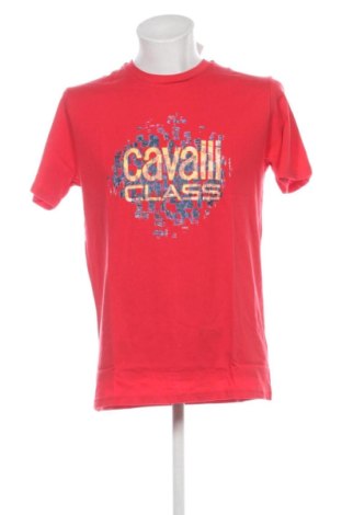 Męski T-shirt Cavalli Class, Rozmiar XL, Kolor Czerwony, Cena 239,83 zł, #137553563