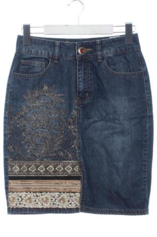 Fustă Desigual, Mărime S, Culoare Albastru, Preț 146,97 Lei, #137467692