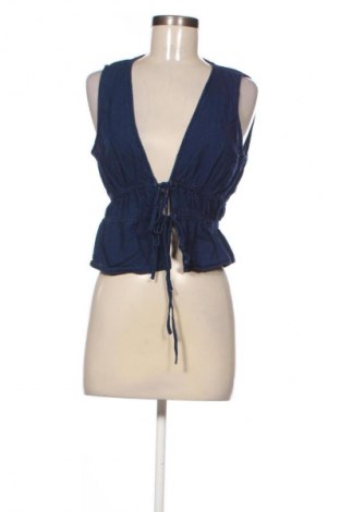 Γυναικείο γιλέκο Pull&Bear, Μέγεθος M, Χρώμα Μπλέ, Τιμή 13,99 €