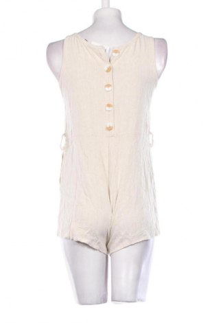 Kurzer Damenoverall Simplee, Größe M, Farbe Ecru, Preis 2,99 €