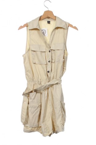 Дамски къс гащеризон Unbranded, Размер M, Цвят Бежов, Цена 4,09 €