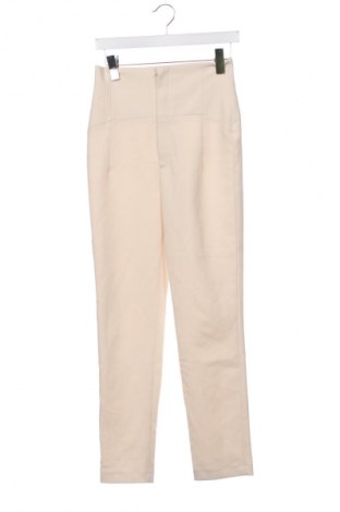 Damskie spodnie Zara, Rozmiar XS, Kolor ecru, Cena 72,99 zł