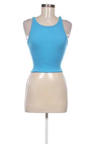 Γυναικείο αμάνικο μπλουζάκι Bershka, Μέγεθος S, Χρώμα Μπλέ, Τιμή 1,99 €