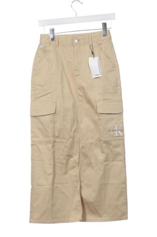Παιδική φούστα Calvin Klein Jeans, Μέγεθος 12-13y/ 158-164 εκ., Χρώμα  Μπέζ, Τιμή 15,99 €