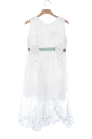 Dziecięca sukienka Unbranded, Rozmiar 7-8y/ 128-134 cm, Kolor Biały, Cena 102,65 zł