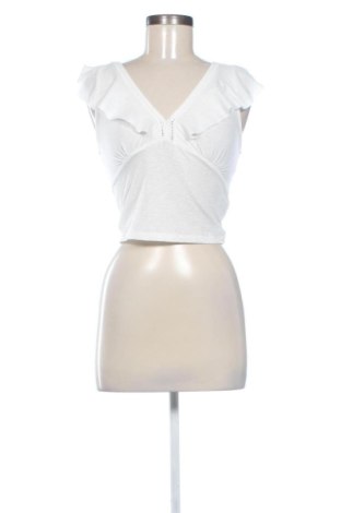 Damen Shirt Bershka, Größe S, Farbe Weiß, Preis 9,99 €, #137559064