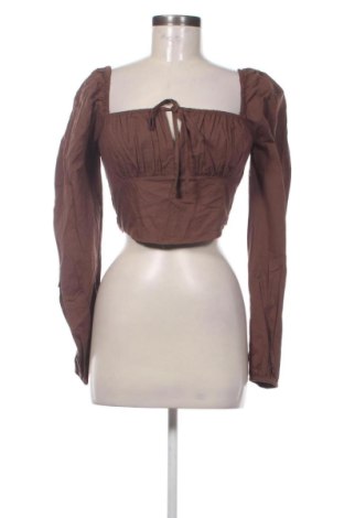 Bluză de femei NA-KD, Mărime S, Culoare Maro, Preț 49,99 Lei, #137561557