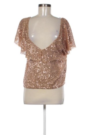 Bluză de femei Zara, Mărime L, Culoare Auriu, Preț 145,29 Lei, #137602895