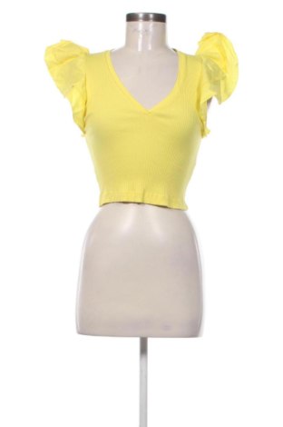 Bluzka damska Zara, Rozmiar S, Kolor Żółty, Cena 46,78 zł, #137606348