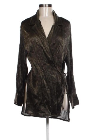 Дамска блуза Zara, Размер L, Цвят Златист, Цена 15,81 €, #137557734