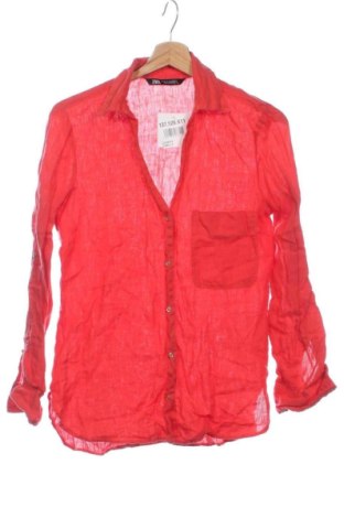 Cămașă de femei Zara, Mărime XS, Culoare Roșu, Preț 57,74 Lei, #137526611