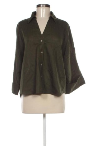Cămașă de femei Zara, Mărime XXL, Culoare Verde, Preț 104,98 Lei, #137528904