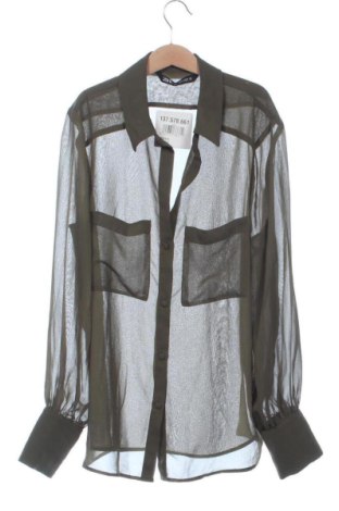 Cămașă de femei Zara, Mărime XS, Culoare Verde, Preț 47,24 Lei, #137578661