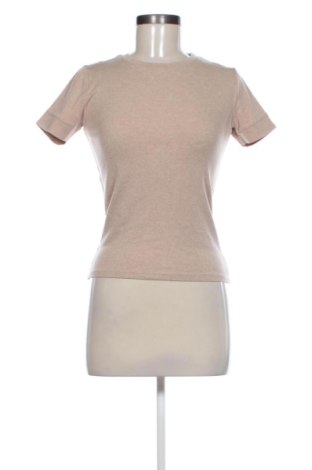 Damski T-shirt Zara, Rozmiar M, Kolor Beżowy, Cena 36,29 zł, #137575316