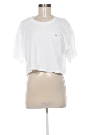 Damski T-shirt Hollister, Rozmiar XL, Kolor Biały, Cena 46,57 zł, #137581174