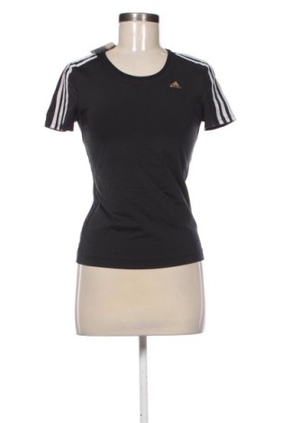 Γυναικείο t-shirt Adidas, Μέγεθος S, Χρώμα Μαύρο, Τιμή 18,00 €, #137584568