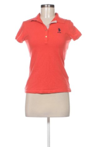 Damen T-Shirt U.S. Polo Assn., Größe S, Farbe Orange, Preis 21,00 €, #137598485
