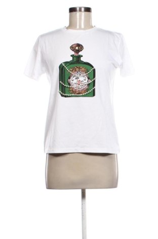 Γυναικείο t-shirt Zara, Μέγεθος M, Χρώμα Λευκό, Τιμή 14,57 €, #137579120