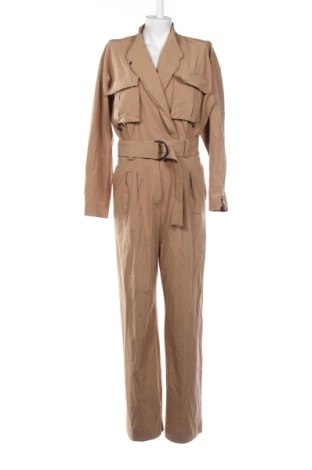 Дамски дълъг гащеризон Zara, Размер M, Цвят Бежов, Цена 27,63 €, #137563822