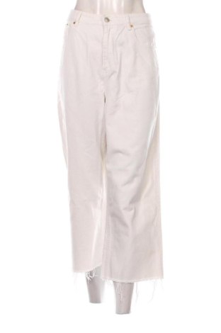 Blugi de femei Zara, Mărime L, Culoare Alb, Preț 83,99 Lei, #137570522