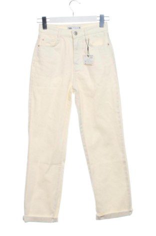 Damen Jeans Zara, Größe XS, Farbe Ecru, Preis 37,40 €, #137544881