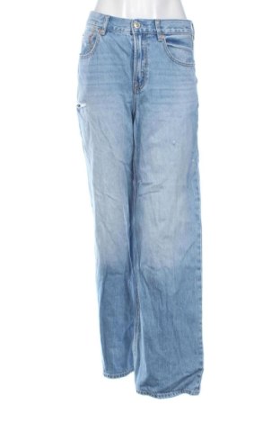 Blugi de femei Stradivarius, Mărime M, Culoare Albastru, Preț 99,73 Lei, #137581810