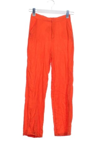 Pantaloni de velvet de femei Sinsay, Mărime XXS, Culoare Portocaliu, Preț 52,49 Lei, #137536304