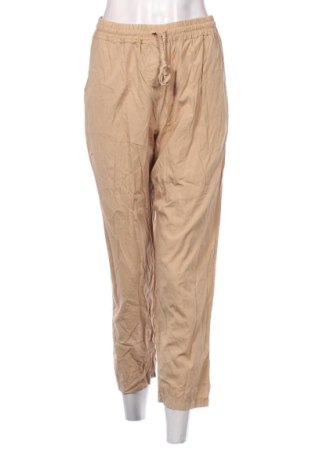 Pantaloni de velvet de femei Susy Mix, Mărime M, Culoare Bej, Preț 61,99 Lei, #137552457
