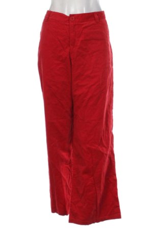 Pantaloni de velvet de femei Jackpot, Mărime XL, Culoare Roșu, Preț 55,75 Lei, #137555317