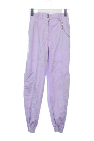Дамски панталон Bershka, Размер XXS, Цвят Лилав, Цена 15,00 €, #137580125