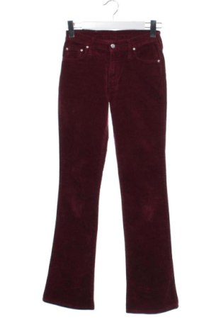 Pantaloni de velvet de femei Unbranded, Mărime S, Culoare Roșu, Preț 42,84 Lei, #137553267