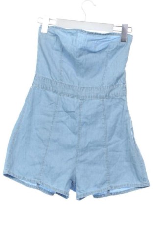 Dámská krátká kombinéza  Bershka, Velikost XS, Barva Modrá, Cena  267,00 Kč, #137580948