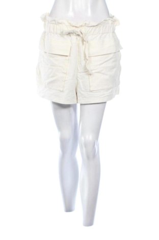 Pantaloni scurți de femei Zara, Mărime L, Culoare Ecru, Preț 89,23 Lei, #137566664