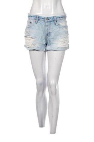 Pantaloni scurți de femei Abercrombie & Fitch, Mărime S, Culoare Albastru, Preț 72,99 Lei, #137575785