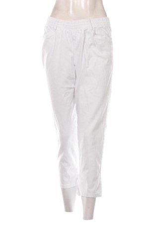 Pantaloni de femei Bon Prix, Mărime M, Culoare Alb, Preț 77,42 Lei, #137552888
