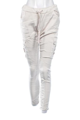 Damskie spodnie Unbranded, Rozmiar L, Kolor ecru, Cena 49,99 zł, #137583986