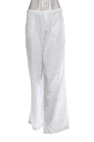 Damskie spodnie Bershka, Rozmiar L, Kolor Biały, Cena 60,38 zł, #137554885