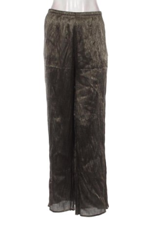 Pantaloni de femei Zara, Mărime XL, Culoare Auriu, Preț 118,00 Lei, #137557833