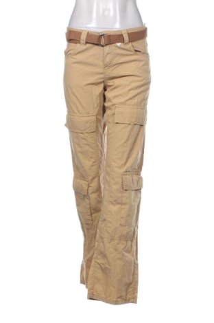 Damskie spodnie Bershka, Rozmiar M, Kolor Beżowy, Cena 54,04 zł, #137558051