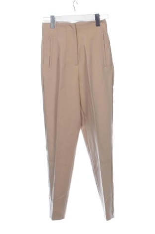 Pantaloni de femei Zara, Mărime XXS, Culoare Bej, Preț 74,00 Lei, #137562344