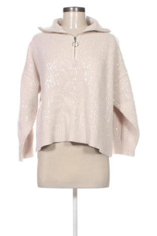 Дамски пуловер Zara, Размер M, Цвят Екрю, Цена 18,00 €, #137595139