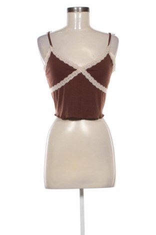 Top de femei Bershka, Mărime M, Culoare Maro, Preț 66,00 Lei, #137563508