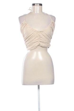 Top de femei Pull&Bear, Mărime M, Culoare Bej, Preț 52,99 Lei, #137566522