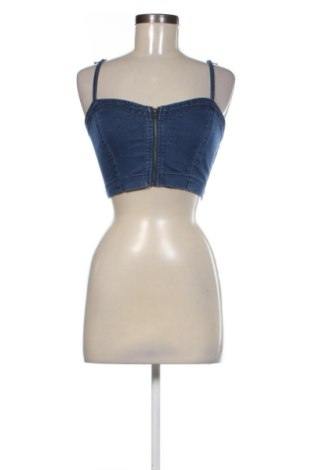 Γυναικείο τοπ Bershka, Μέγεθος L, Χρώμα Μπλέ, Τιμή 9,99 €, #137571651