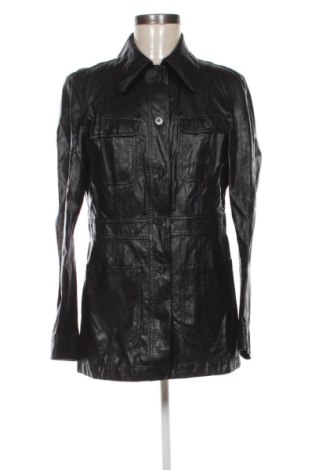 Дамско кожено яке Zara, Размер L, Цвят Черен, Цена 26,67 €, #137561896