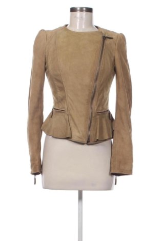 Dámska kožená bunda  Zara, Veľkosť M, Farba Béžová, Cena  47,95 €, #137601438